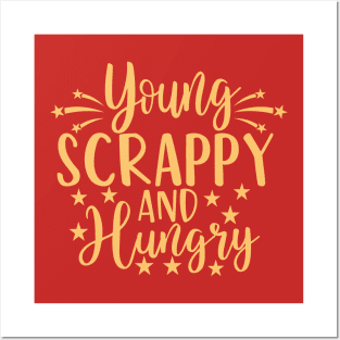 Young Scrappy and Hungry Funny Patriotic Posters and Art